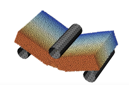 Particle Based Simulation Framework for Sintered Mechanical Components